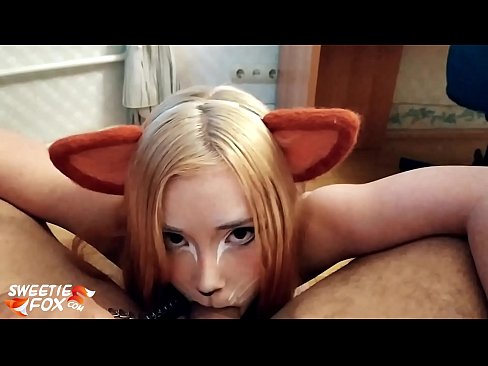 ❤️ Kitsune waxay liqaysaa dick oo afkeeda ku dhufatey ️❌ anaga